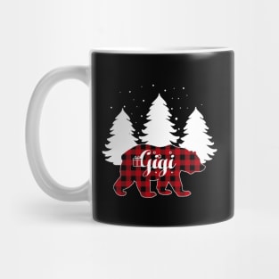 Buffalo Red Plaid Gigi Bear Matching Family Christmas Mug